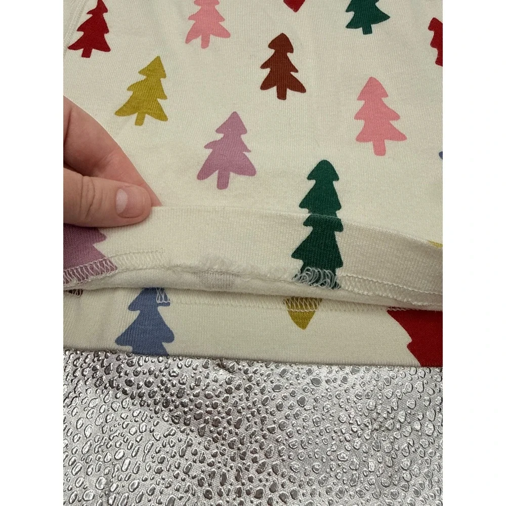 Hanna Andersson Long John Pajama Set Kids Size 6-7 Trees Print Sleepwear‎
